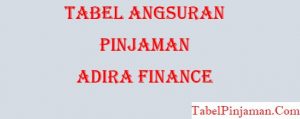 Tabel Angsuran Adira Finance