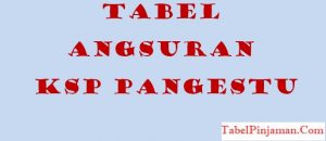 Tabel Angsuran KSP Pangestu Terbaru