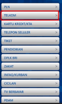 Bayar Indihome Lewat Mobile Banking BRI3