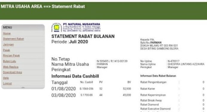Cek Rabat Nasa 2