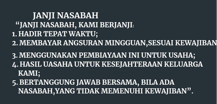 5 Aturan PNM Mekaar