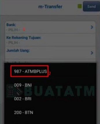 Kode Bank 987 ATMBPlus
