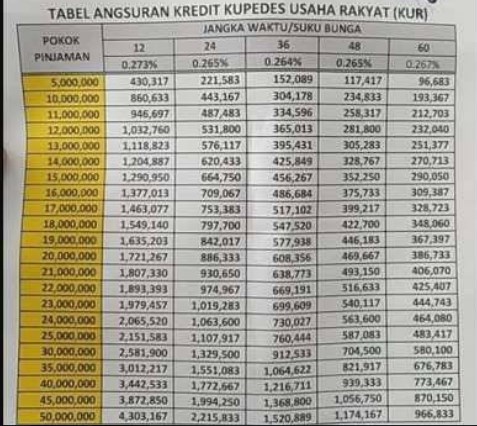 Angsuran KUR BRI