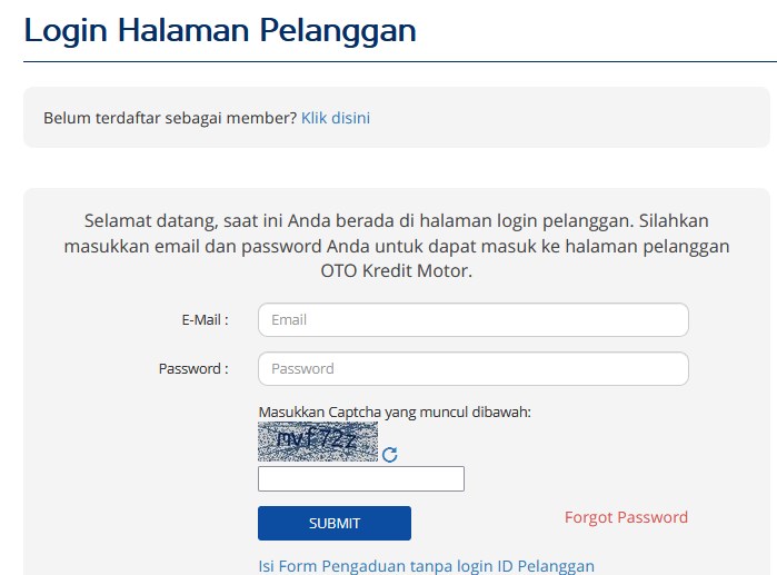 Cek Tagihan OTO Finance